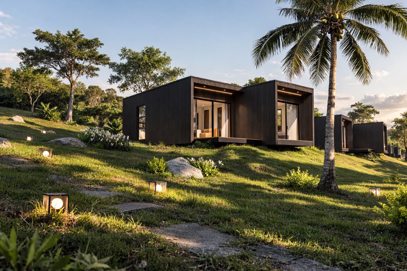 The Bella — a 55 sqm Viro Homes model home framed in light-gauge steel